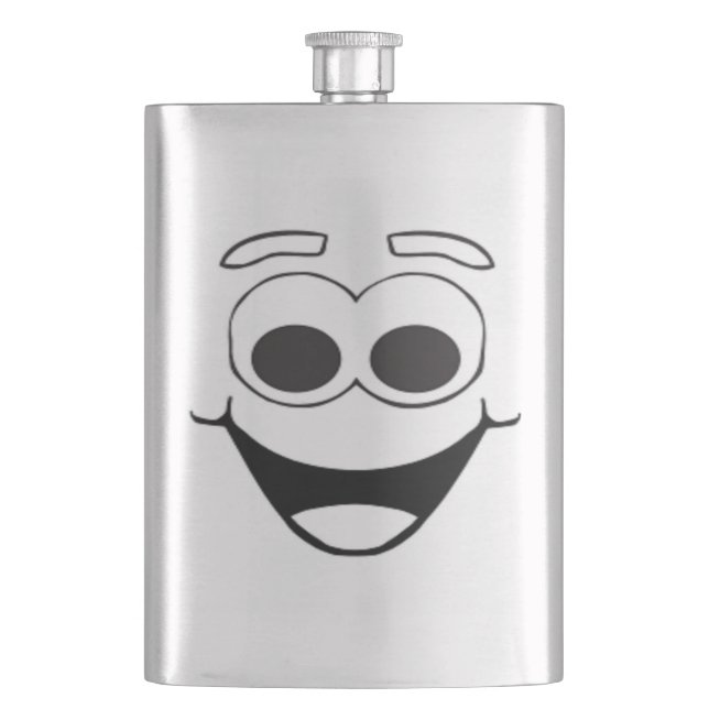 HAPPY FACE HIP FLASK (Front)