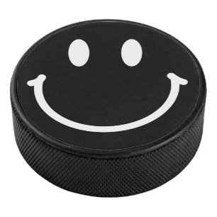 Happy Face Hockey Puck