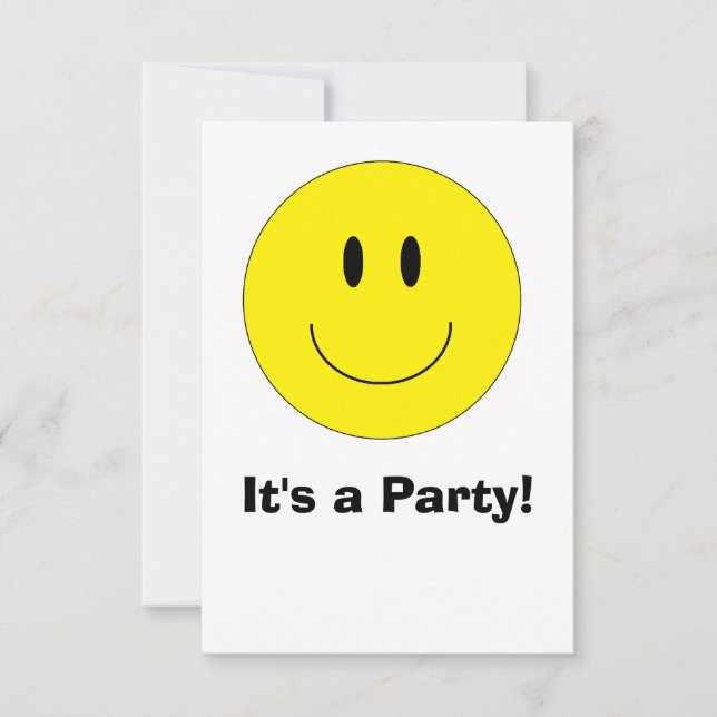 "Happy Face" Invitations (Front)