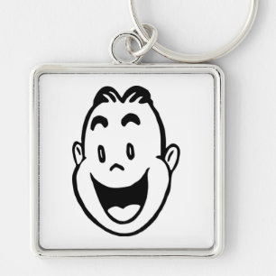 HAPPY FACE KEYCHAIN