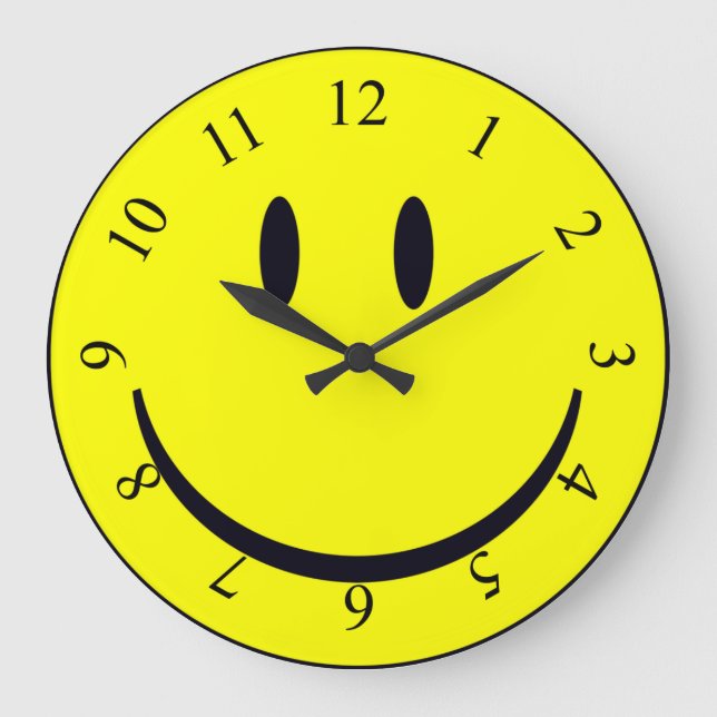 Happy Face Large Clock (Front)