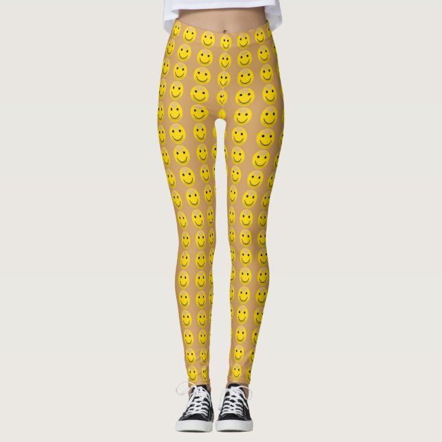 Happy Face Leggings pour femmes (Devant)