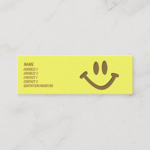 Happy Face Mini Business Card