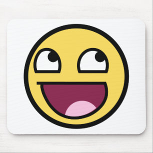 happy face mug mouse pad