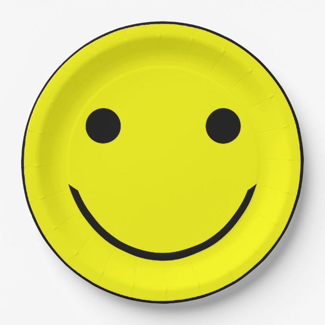 Happy Face Paper Plates (Front)