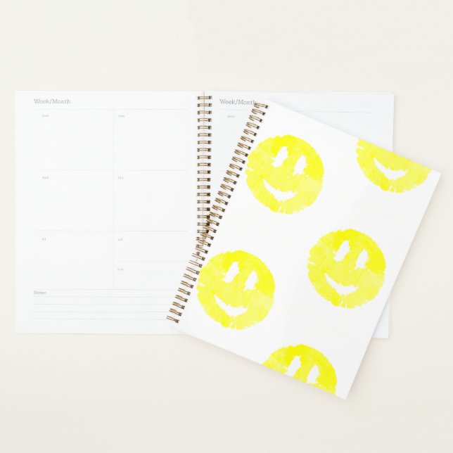 " Happy Face" Planner (Devant avec enveloppe)