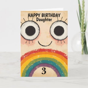 HAPPY FACE RAINBOW CARD