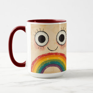 HAPPY FACE RAINBOW MUG