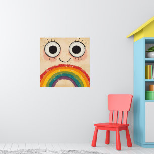 HAPPY FACE RAINBOW POSTER