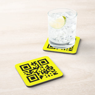 ☺ Happy Face Smiling Emoji -- QR Code Coaster