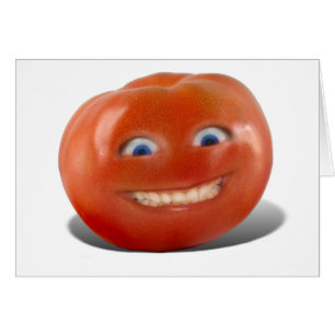 Happy Face Smiling Tomato