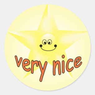 Happy Face Star Professeur Très Nice Stickers Prix