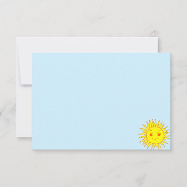 Happy Face Sunshine Card (Front)