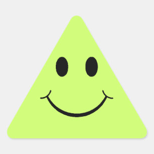 Happy Face Triangle Sticker