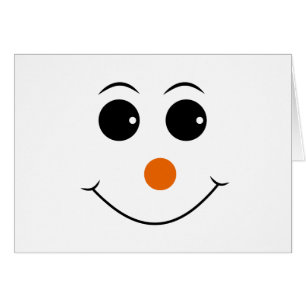 happy face with orange nose vector
