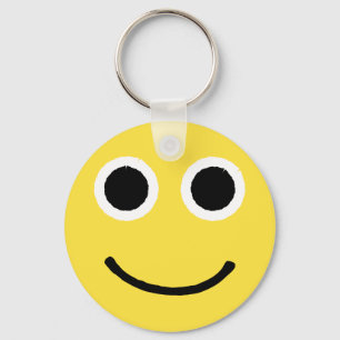 Happy Face Yellow Smiling Emoticon Emoji Keychain