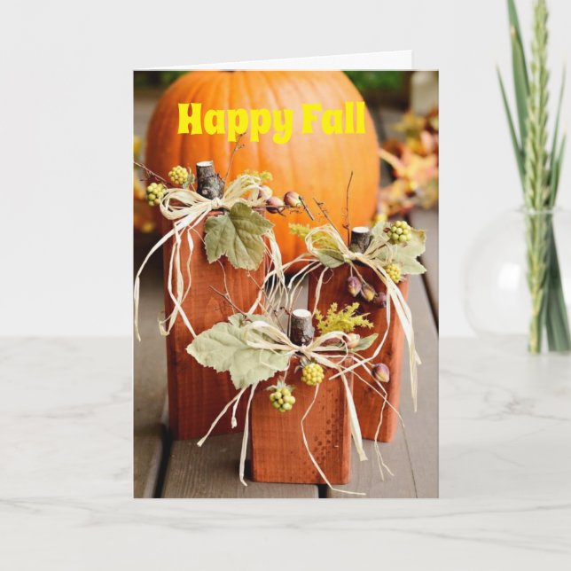 HAPPY "FALL BIRTHDAY" AS YOUR AGE "RISES" CARD (Front)
