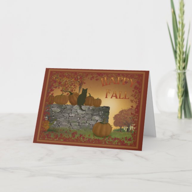 Happy Fall Card (Front)