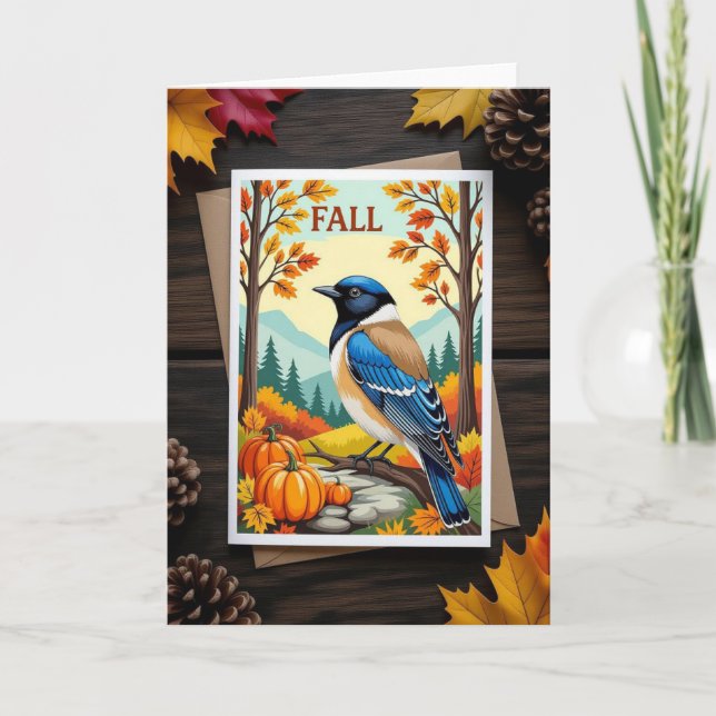 Happy Fall Card, Autumn Card, Fall Card (Front)
