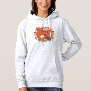 Happy Fall Cozy Hedgehog Autumn Season Hoodie