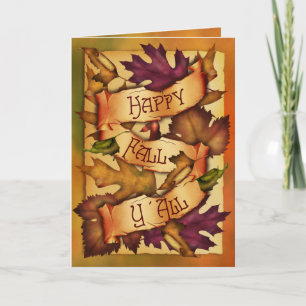 Happy Fall Leaves Card