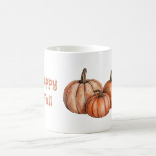 Happy Fall Orange Pumpkins Coffee Mug