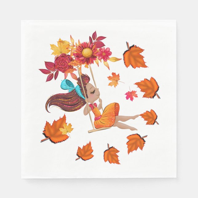 Happy Fall Paper  Napkin (Front)