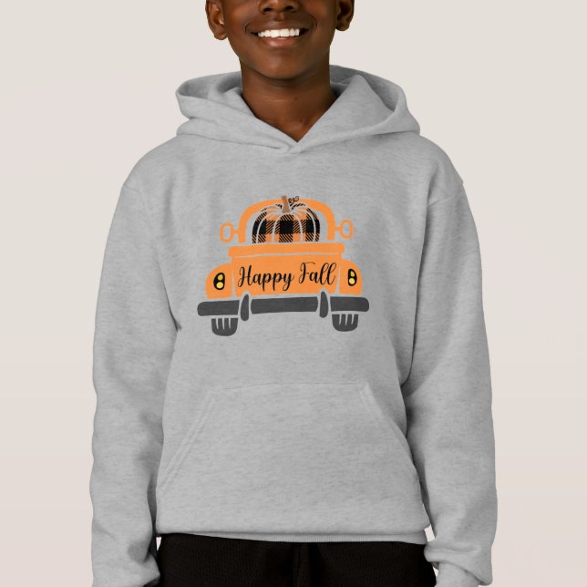 Happy Fall, Sweatshirt avant camion (Devant)