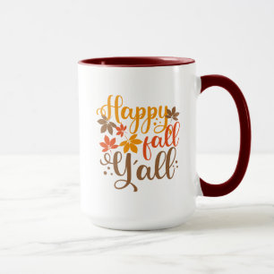 Happy Fall to Y'all Mug