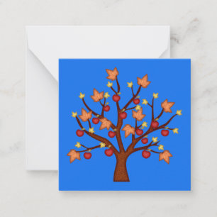 Happy fall tree card