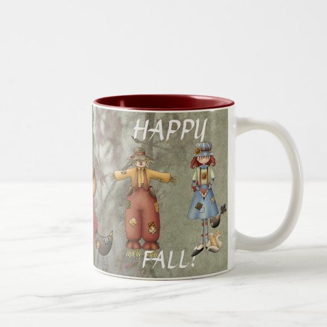 Happy Fall Two-Tone Coffee Mug (Right)