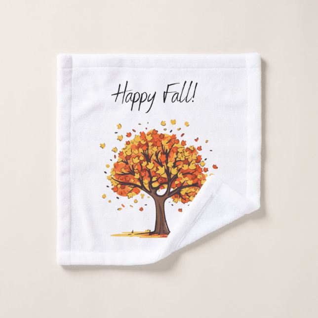 Happy Fall! Wash Cloth (Wash Cloth)