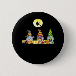 Happy Fall Y’all Cute Halloween Gnomes It’s Fall Y 2 Inch Round Button