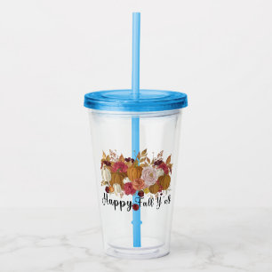 Happy Fall Y'all Acrylic Tumbler