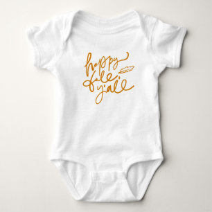 Happy Fall Y'all Baby Bodysuit