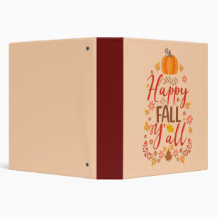 Happy fall y'all binder