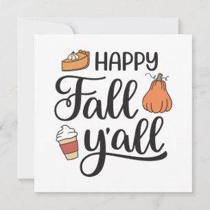 Happy Fall Y'all Card