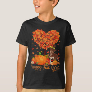 Happy Fall Y'all Chihuahua Dog Pumpkin Thanksgivin T-Shirt