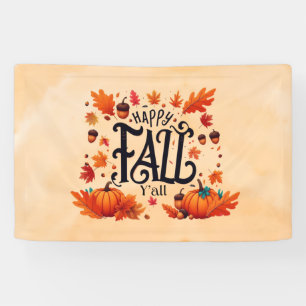 Happy Fall Y'all classic Banner