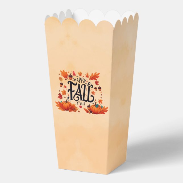 Happy Fall Y'all classic  Favor Box (Front)