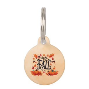 Happy Fall Y'all classic Pet Tag