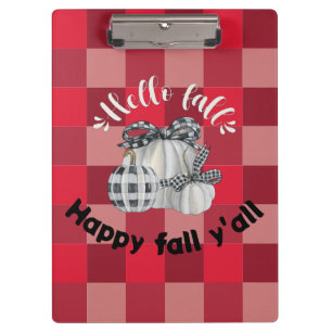 Happy Fall Y'all Clipboard