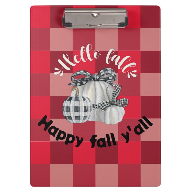 Happy Fall Y'all Clipboard (Front)