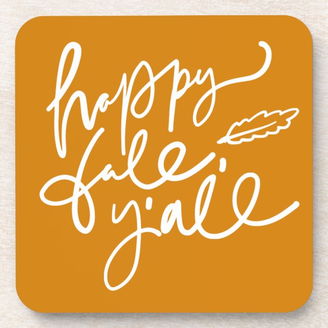 Happy Fall Y'all Coaster (Front)