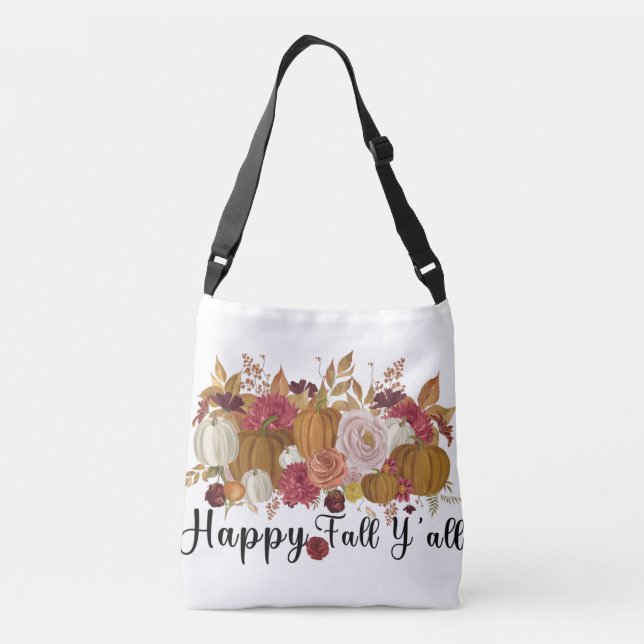 Happy Fall Y'all Crossbody Bag (Back)