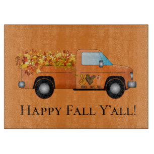 Happy Fall Y'all Cutting Board
