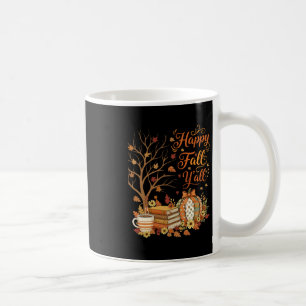 Happy Fall Y'all Floral Pumpkin Autumn Coffee Mug