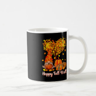 Happy Fall Y'all Funny Gnome Leopard Pumpkin Autum Coffee Mug