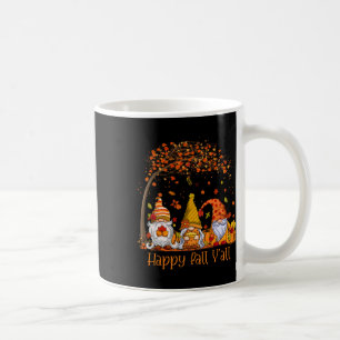 Happy Fall Y'all Gnome Pumpkin Autumn Leaves Thank Coffee Mug