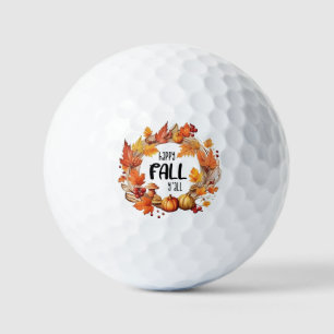Happy Fall Y'all Golf Balls